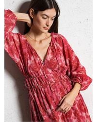 MAISON HOTEL - Robe Ample Imprimée En Coton Femme - Lyst