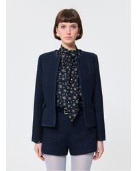 Tara Jarmon - Veste Cintrée Col Rond En Tweed Femme - Lyst