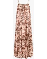 Love Stories - Robe Longue Ample Zébrée Femme - Lyst
