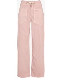 Ba&sh - Pantalon Droit En Coton Mélangé Femme - Lyst