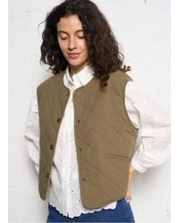 The Korner - Veste Droite Col Rond En Coton Femme - Lyst