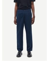Samsøe & Samsøe - Pantalon Droit En Coton Bio Mélangé - Lyst