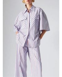 The Label Edition - Chemise Col Classique En Coton Femme - Lyst