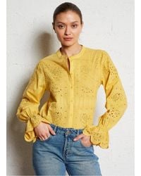 Ba&sh - Chemise Droite En Coton Brodé Femme - Lyst