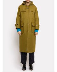 Roseanna - Duffle Coat Long À Capuche En Laine Mélangée Femme - Lyst
