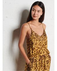 Mes Demoiselles - Top Droit Fluide À Encolure V Femme - Lyst