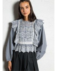 Max Mara - Top Manches Longues Brodé Femme - Lyst
