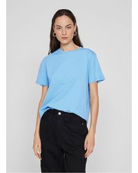 Vila - Tee-Shirt Col Rond En Coton Bio Mélangé Femme - Lyst
