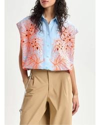 Essentiel Antwerp - Chemise Col Classique Brodée En Coton Femme - Lyst