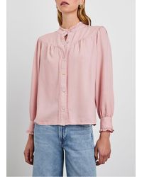 Rails - Chemise Col Rond À Volants Femme - Lyst