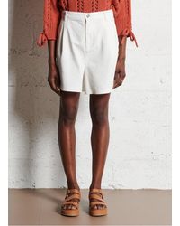 Liu Jo - Short Large Taille Haute En Coton Mélangé Femme - Lyst