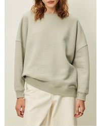Sessun - Sweat Ample Col Rond Moucheté En Coton Bio Mélangé Femme - Lyst