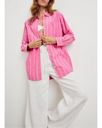 Rails - Chemise Droite Rayée En Coton Femme - Lyst