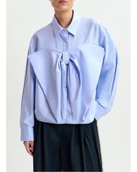 Essentiel Antwerp - Chemise Col Classique En Coton Mélangé Femme - Lyst