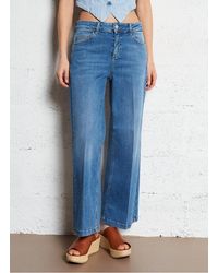 Liu Jo - Jean Cropped En Coton Mélangé Femme - Lyst