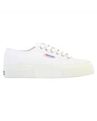 Superga - Basket Basse À Lacets Platform Femme - Lyst