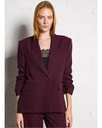 Imperial - Veste De Blazer Oversize Col Tailleur Femme - Lyst