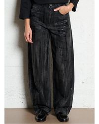 Liu Jo - Jean Large Taille Haute À Détails Femme - Lyst