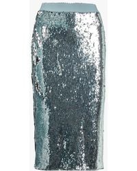 Essentiel Antwerp - Jupe Mi-Longue À Sequins Femme - Lyst