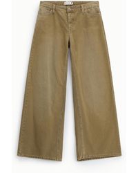 Please - Pantalon Palazzo Cinq Poches Taille Haute - Lyst