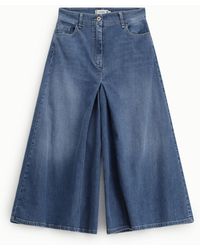 Please - Jeans Jambes Larges Taille Haute Cinq Poches - Lyst
