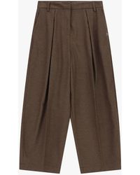 Please - Pantalon Carrot-Fit Taille Haute À Pinces - Lyst