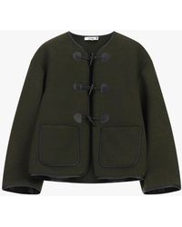 Please - Veste Matelassée Courte À Brandebourgs Et Poches Frontales - Lyst