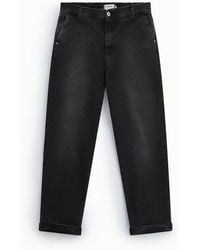 Please - Jean Mom-Fit Taille Haute À Revers - Lyst
