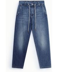 Please - Jean Mom-Fit Taille Haute À Cordon - Lyst