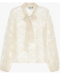 Please - Camicia Con Maniche Lunghe E Stampa - Lyst