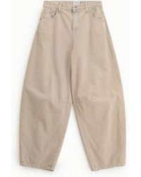 Please - Jeans Baloon Fit Taille Haute Coutures Visibles - Lyst