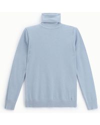 Please - Pull Col Roulé Manches Longues Uni - Lyst