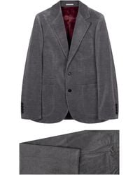 Brunello Cucinelli - 'cashmere' Corduroy Suit Grey - Lyst