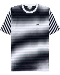 Lacoste - Striped T-shirt Navy/white - Lyst