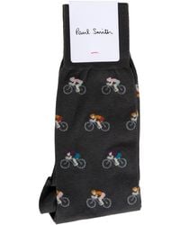 Paul Smith - Accessories Bicycle Pattern Socks Grey - Lyst