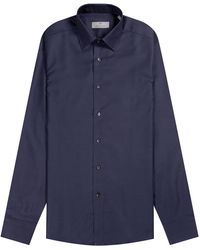 Canali - Micro Dot Slim Fit Shirt Navy - Lyst
