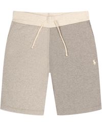 Polo Ralph Lauren - Drawstring Colour Block Fleece Shorts New Sand Heather - Lyst