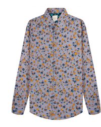 Paul Smith - All Over Sunflower Patterned Ls Shirt Mauve - Lyst
