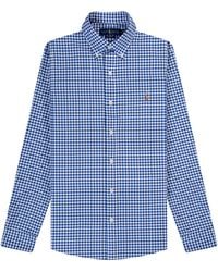 Polo Ralph Lauren - Ss22 Gingham Check Oxford Shirt Blue/white - Lyst