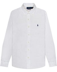 Polo Ralph Lauren - Custom Fit Linen Shirt White - Lyst