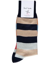 Paul Smith - Accessories Charlie Block Stripe Socks Navy/multi - Lyst