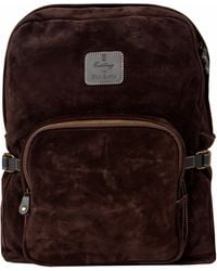 Pockets - Calabrese Suede Backpack Chocolate Brown - Lyst