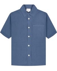 Norse Projects - Rollo Cotton Linen Ss Shirt Calcite Blue - Lyst