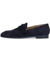 hugo boss mens suede loafers