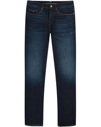 BOSS - Hugo Delaware3-1 Cashmere Touch Denim Slim Fit Jeans Navy - Lyst