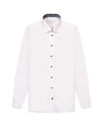 Eton - Contemporary Fit Contrast Paisley Print Shirt White - Lyst