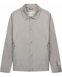 C.P. Company - Metropolis Full Button Overshirt Drizzle Grey - Lyst