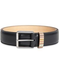 Paul Smith - Signature Stripe Keeper Leather Belt - Lyst