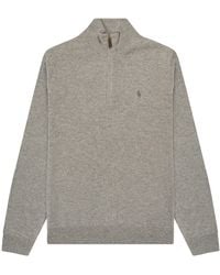 Polo Ralph Lauren - Classic Logo 1/4 Zip Knit - Lyst