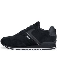 hugo boss parkour trainers black